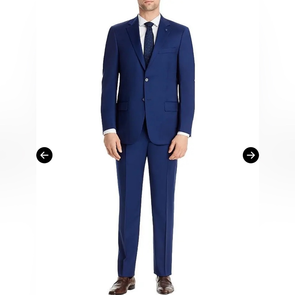 Hart Schaffner Marx New York Modern Fit Suit 42S Blue Wool Dillard’s Exclusive